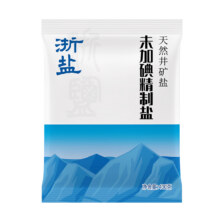 88VIP：雪涛 浙盐未加碘精制井矿盐400g*3包