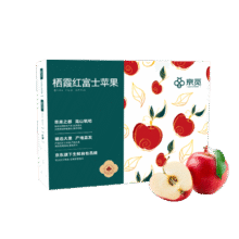 京鲜生 栖霞红富士苹果 净重6.4斤 单果230g+ 水果礼盒 *3件97.73元（合32.58元/件）