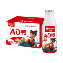 魔童联名 AD钙奶 220g*12瓶12.83元（需领券）