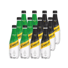 可口可乐（Coca-Cola）Schweppes怡泉苏打水气泡水原味柠檬味400ml组合装 原味*6瓶+柠檬味*6瓶26.9元 (券后省2)