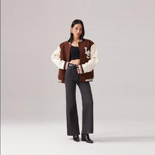 Levi's 李维斯 男女同款 3M新雪丽美式高街插肩宽松棒球外套 咖啡色 L券后320.6元