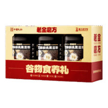 老金磨方芝麻核桃黑豆粉礼盒  营养代餐粉中秋送礼送亲友企业团购送礼 【养发加量】谷物食养礼2100g-三黑粉69.9元 (券后省20)
