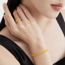 CHOW TAI FOOK 周大福 黄金手链 蕾丝手链 (工费760)15cm约9.45g EOF1239券后10995.99元