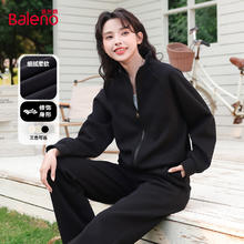Baleno 班尼路 卫衣开衫秋冬新款立领宽松休闲风长袖49.9元