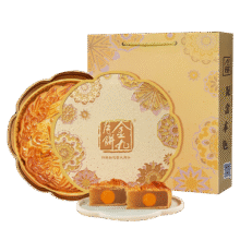 再降价：金九月饼 吴川广式中秋月饼 四黄白莲蓉月饼500g/盒66.98元（需领券）