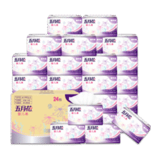 五月花（May Flower）抽纸 2层180抽*24包S码软抽 柔软亲肤面巾纸 整箱装49.9元 (券后省20)