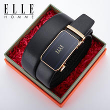 ELLE HOMME 头层牛皮商务男士皮带