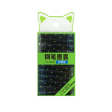 点石直液式钢笔墨囊可替换DS-1020【可擦蓝】12支装（非热敏可擦）1.5元