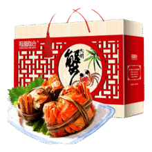plus会员:阳澄联合鲜活大闸蟹现货 全母蟹3.0-3.3两*8只礼盒186.6元（需领券）