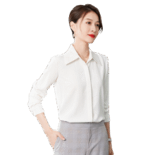 ENEESSI 春秋装韩版时尚气质衬衣女白色商务通勤职业装女士长袖衬衫上衣101元