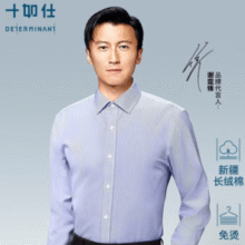 十如仕 DP3.5免烫抗皱 男士商务正装长袖衬衫 301￥109.00