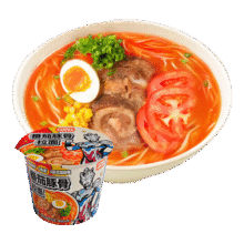 怡芽奥特曼冲泡拉面番茄豚骨方便面宝宝早餐速食杯面桶面 奥特曼联名番茄猪骨面116g19.9元 (满2件9折,券后省20)