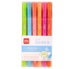 得力(deli)滚轮花型印章轮廓笔 学生创意荧光笔 考试划重点手抄报手账DIY SK13416.8元 (满3件8折,送赠品,券后省20,月销9000+)