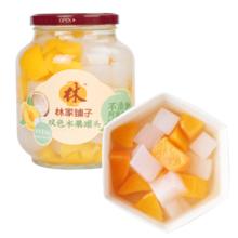 林家铺子 黄桃椰果双色水果罐头1000g6.17元