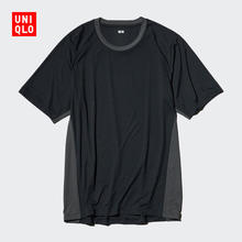 UNIQLO 优衣库 男装/男女同款DRY-EX速干T恤短袖轻型吸汗快干凉感透气478263 09 黑色 L /175/100A券后56.05元