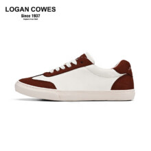 LOGAN COWES复古德训鞋女夏季运动板鞋平底女鞋休闲防泼水单鞋女款2303 砖红色59元（需领券）