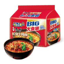 康师傅 大食袋系列 方便面 袋装 红烧牛肉 5袋7.56元