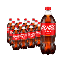 可口可乐（Coca-Cola）汽水 碳酸饮料 888ml*12瓶 家庭聚会 整箱装36元
