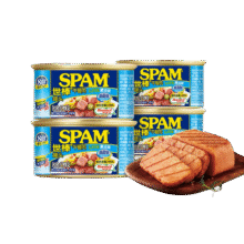世棒（SPAM） 午餐肉罐头清淡口味198g*4 *3件