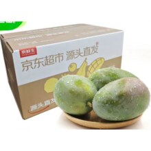 京东百亿补贴：京鲜生 攀枝花凯特芒果 净重4.5斤 带箱5斤 单果400g12.6元（需领券）