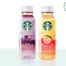 星巴克 咖啡瓶装星茶饮果汁茶即饮饮料330ml*2瓶4.9元