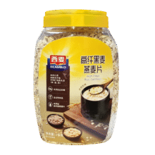 西麦高纤黑麦混合谷物燕麦片1000g桶 营养早餐即食谷物代餐19.7元