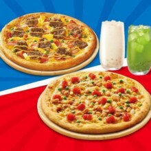 美团到店 达美乐比萨 【免外送费】经典超值比萨1+1任选套餐94.9元（双人份 合47.45元/份） 原价124元