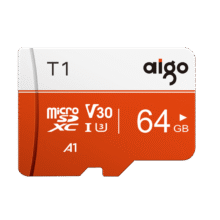 爱国者（aigo）64GB TF（MicroSD）存储卡 U3 A1 V30 4K 监控摄像头 车载行车记录仪专用内存卡 T1读速100MB/s17.9元