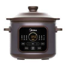 美的（Midea）煲汤电炖锅3-4人用  家用电砂锅煲汤锅炖汤蛊电炖锅 慢炖多功能煮小米粥  可预约保温 【紫砂内胆】DGE4052 4L169元 (券后省10)