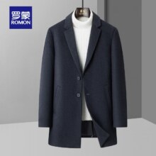 罗蒙 商场同款 纯羊毛羽绒内胆大衣159元、包邮