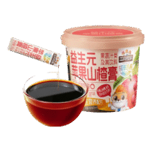三只松鼠 益生元苹果山楂膏210g罐装4.5元