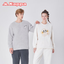 Kappa 23秋冬新款情侣加绒家居服外套 3色 KP3H1213新低79元包邮（需领券）