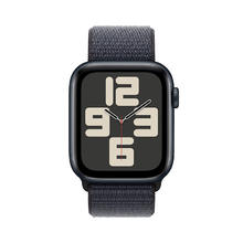 苹果 Apple Watch SE 2024款 智能手表 44mm GPS版 午夜色铝金属表壳 浓墨色回环式运动表带1359.15元
