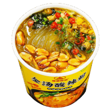 豫道食品金汤酸辣粉6桶装红薯粉免煮速食清真粉丝米线组合装夜宵零食 【6桶】金汤酸辣粉135g29.9元 (满2件9折)