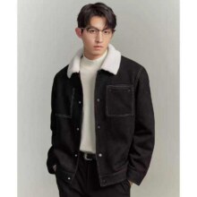 GXG男装 冬季仿麂皮绒夹克95元+4元淘金币、包邮