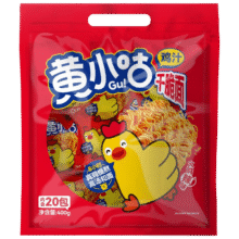 首购：黄小咕 小鸡干脆面 火鸡辣味20g*20包、400g4.9元包邮（需试用）