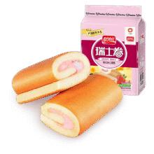 盼盼 瑞士卷 下午茶糕点心零食饼干蛋糕早餐软面包食品 草莓味240g/袋4.9元