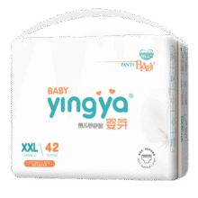 婴芽（YINGYA）拉拉裤XXL码2包88片【13.5-16kg】 婴儿超薄干爽尿不湿透气尿裤