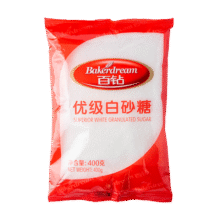 百钻白糖白砂糖家用冲饮咖啡厨房烹饪调味做蛋糕材料烘焙原料 白砂糖 400g*1袋6.5元
