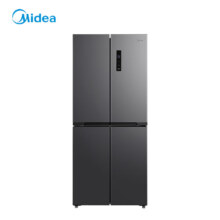 PLUS会员、限地区：Midea 美的 BCD-407WSPZM(E) 十字对开门冰箱 407升