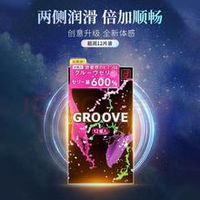 京东PLUS：冈本 Groove 加倍润滑 防脱落安全套 12只装51.4元（低至4.28元/只）