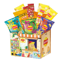 限地区：Lay's/乐事 零食大礼包 休闲零食 500g 猫窝礼盒27.6元（合13.8元/件，买一赠一）