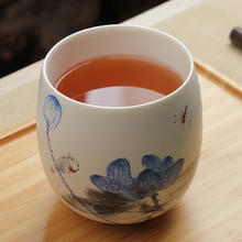 有券的上：易信 陶瓷腰鼓杯 蔚蓝荷花