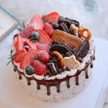 鹿屿叁山 【夏日尝鲜】8英寸巧克力奥利奥生日蛋糕-好吃不腻，全国连锁88元