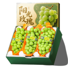 山姆大叔 阳光玫瑰晴王葡萄 5斤装 净4.5斤  特级果｜单果10-12g29.6元