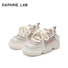 DAPHNE LAB 棒棒糖小皮鞋2024复古厚底面包鞋369.4元