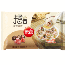 口感爽滑劲道！思念 上汤小云吞 120g￥4.99 比上一次爆料上涨 ￥1.07