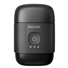 PLUS会员：（PHILIPS）飞利浦 电动剃须刀鹅卵石便携式刮胡刀 0.0微米净剃黄金比例 极境黑419.9元（需领券）