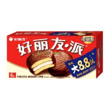 好丽友 零食早餐6枚装糕点204g×1盒7.86元+0.59元淘金币