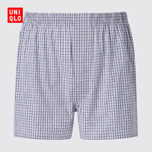 UNIQLO 优衣库 男装平脚短裤/格子男士内裤28元
